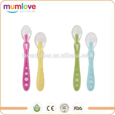 Mumlove Baby Products cute and durable soft silicone spoon for little baby